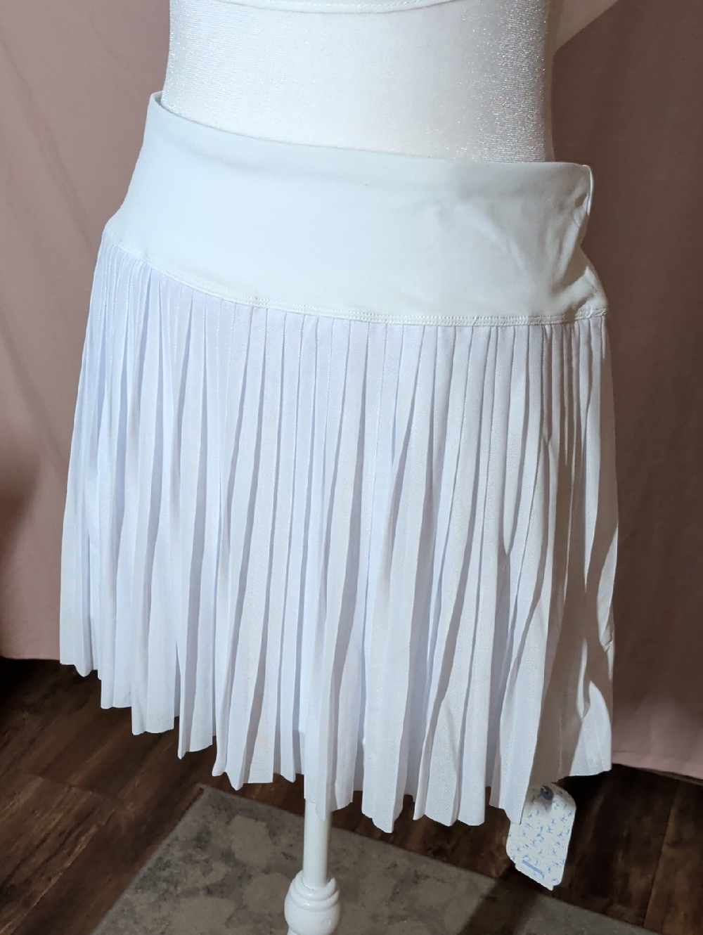 Acegolfs White Pleated Skort